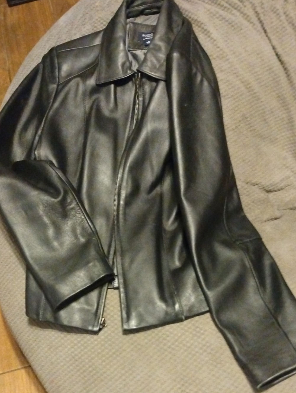 Sonoma Leather Jacket Black Medium
